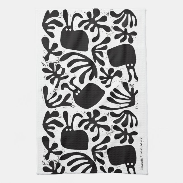Serviette de cuisine moderniste de lapin (Vertical)