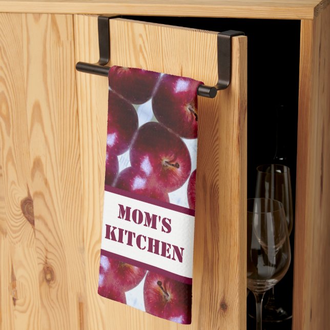 Serviette de cuisine Motif Apple personnalisée (Pliage en tiers)