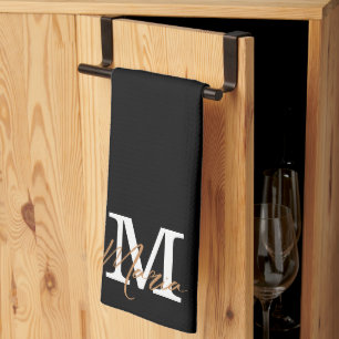 Serviette de cuisine noire