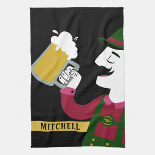 Serviette de cuisine nommée faite sur commande