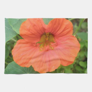 Serviette de cuisine orange Nasturtium