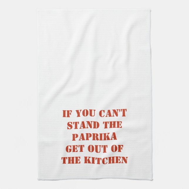SERVIETTE DE CUISINE PAPRIKA - ORANGE (Vertical)