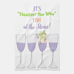 Serviette de cuisine "Passover le vin"