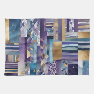 serviette de cuisine patchwork