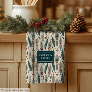 Serviette de cuisine personnalisée Ethnique Chic