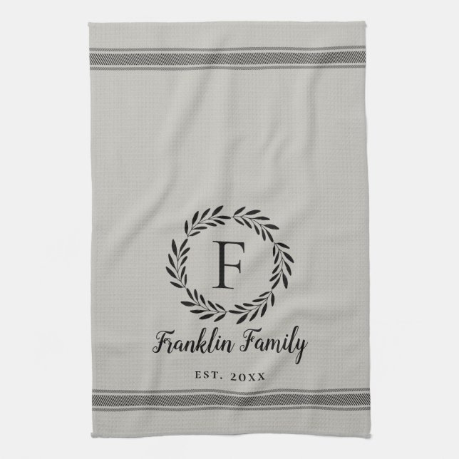 Serviette de cuisine personnalisée Farmhouse (Vertical)