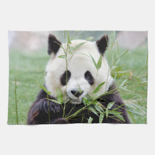 serviette de cuisine Photo panda géant, animaux 02