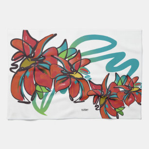 Serviette de cuisine Poinsettia