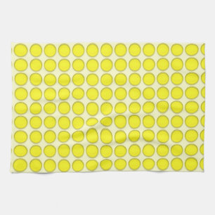 Serviette de cuisine - Points Jaunes