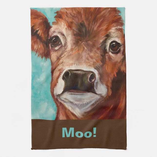 Serviette de cuisine pour aqua et vaches Brown (Vertical)