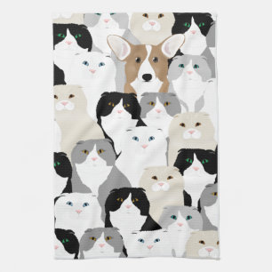 Serviette de cuisine pour chats et chiens