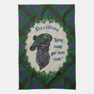 Serviette de cuisine pour chien écossais Davidson