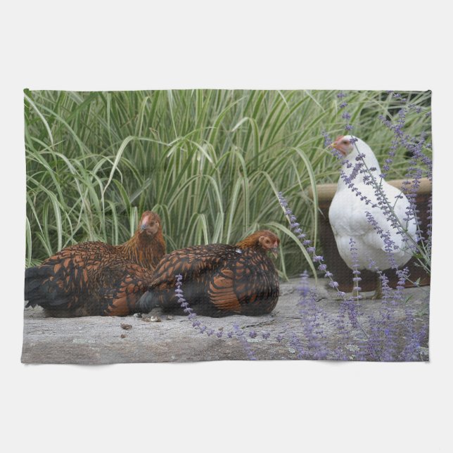 Serviette de cuisine pour la fête du poulet (Horizontal)