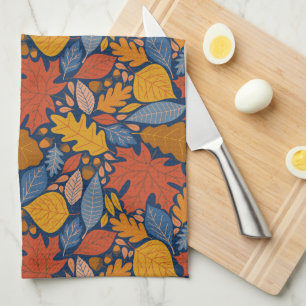 Serviette de cuisine pour le feuillage d'automne