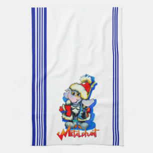 Serviette de cuisine pour les fêtes d'hiver de Met