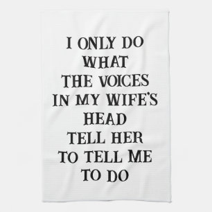Serviette de cuisine pour mari et femme