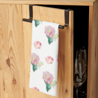 Serviette de cuisine Poussin de Pâques et tulipe B