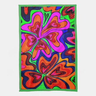 SERVIETTE DE CUISINE "PUISSANCE DE FLEURS"