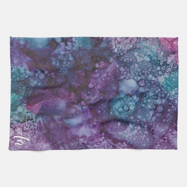 Serviette de cuisine "Purple-Blues So Joli" (Horizontal)
