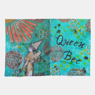 Serviette de cuisine Queen Bee, jolie et colorée