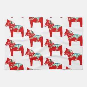 Serviette de cuisine Red Dala Horse