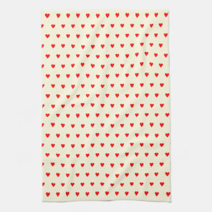 Serviette de cuisine Red Hearts