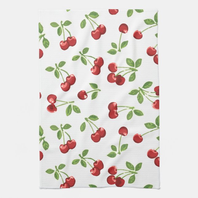 Serviette de cuisine Retro Cherries (Vertical)