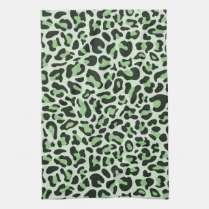 Serviette de cuisine retro Empreinte de léopard ve