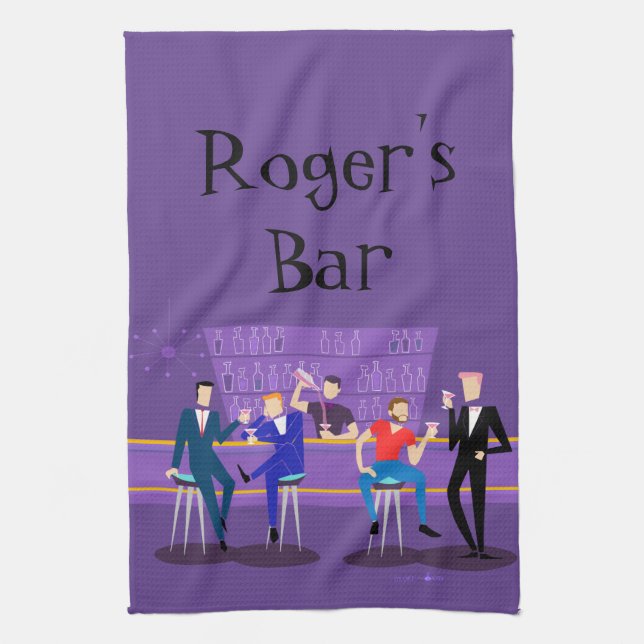 Serviette De Cuisine Retro Gay Bar (Vertical)