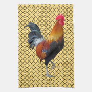 Serviette de cuisine Rooster en Strutting coloré