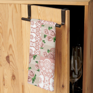 Serviette de cuisine Rose rose pâle