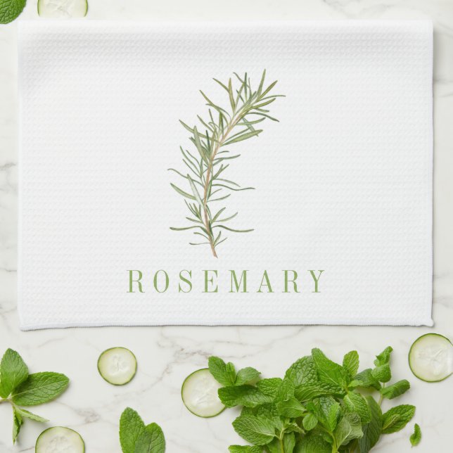 Serviette de cuisine ROSEMAIRE FRAÎCHE (Plié)
