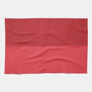 Serviette de cuisine rouge tomate à double texture
