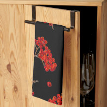 Serviette de cuisine Rowan Berry Noir