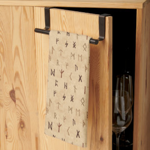 Serviette de cuisine Runes