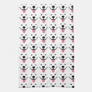 Serviette de cuisine Samoyed souriante