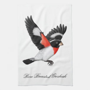 Serviette de cuisine sauvage d'oiseau de gros-bec