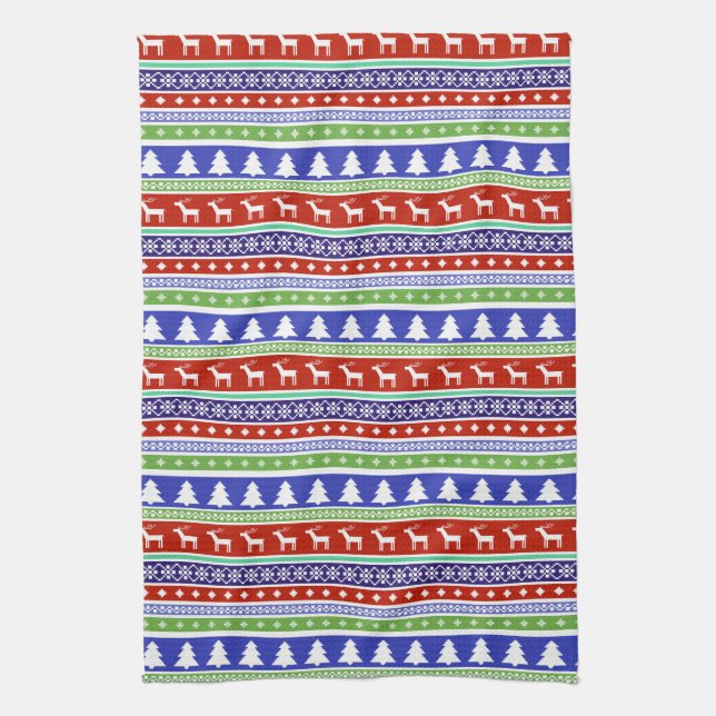 serviette de cuisine scandinave de noël (Vertical)