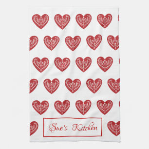 Serviette de cuisine scandinave personnalisée