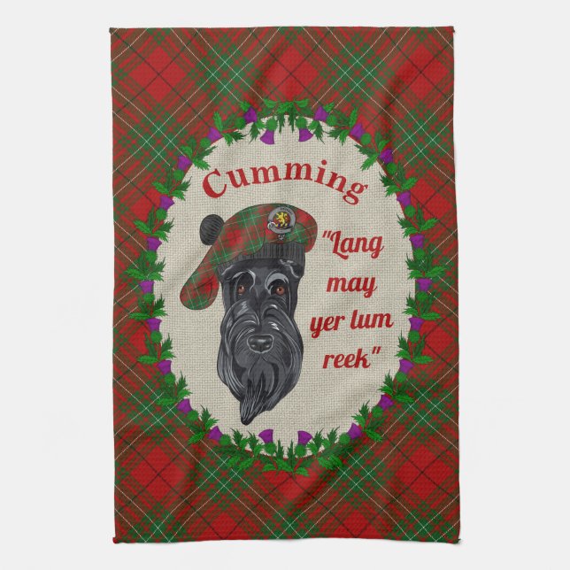 Serviette de cuisine Scottie Dog (Vertical)