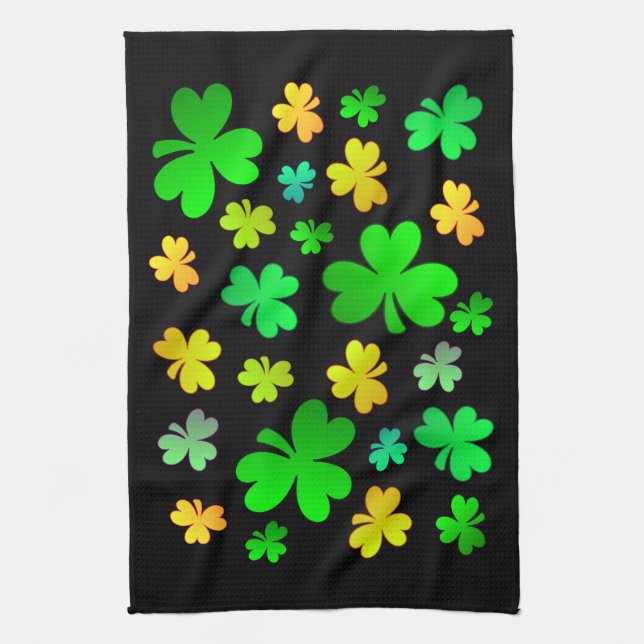Serviette de cuisine Shamrock de la Saint-Patrick (Vertical)