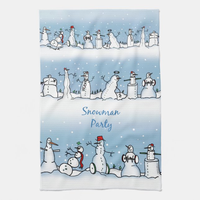 Serviette de cuisine Snowman (Vertical)
