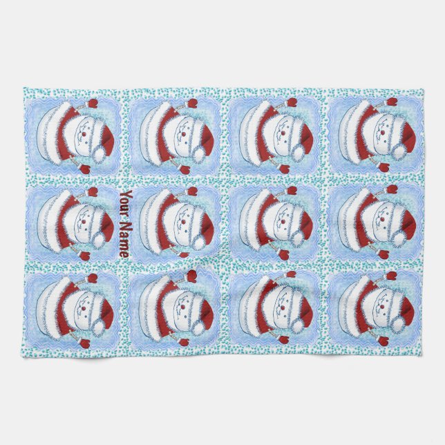 Serviette de cuisine Snowman Père Noël (Horizontal)