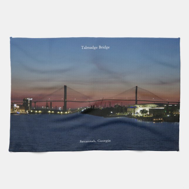serviette de cuisine Talmadge Bridge (Horizontal)