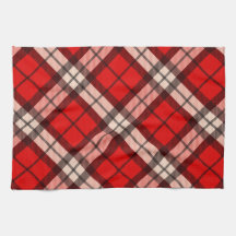 Serviette de cuisine Tartan Rouge Plaid