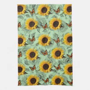 Serviette de cuisine Tournesol Papillon