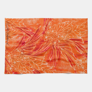 Serviette de cuisine tropicale chaude de batik