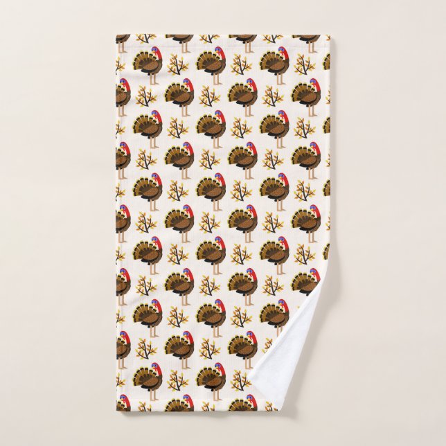 Serviette de cuisine Turquie Thanksgiving (Serviette à main)