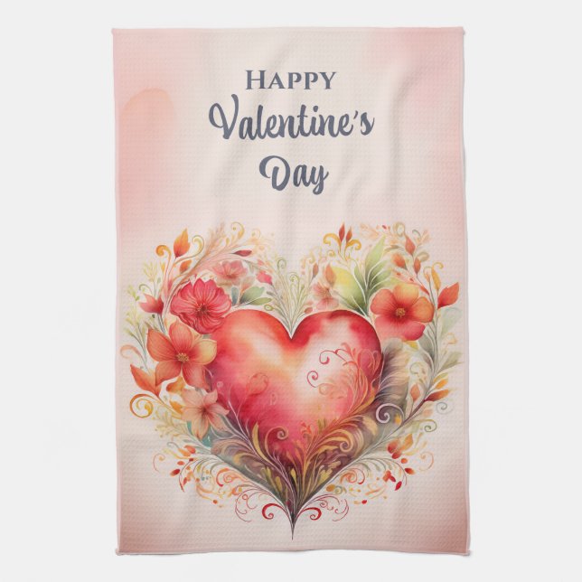Serviette de cuisine Valentine Heart (Vertical)