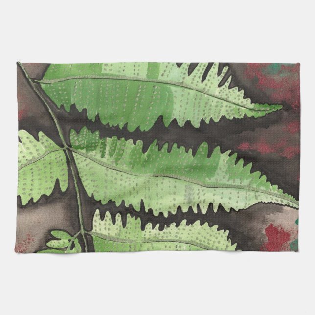Serviette de cuisine verte (Horizontal)